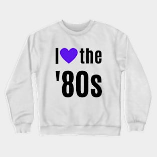 Big Bold 1980s Love Heart Crewneck Sweatshirt